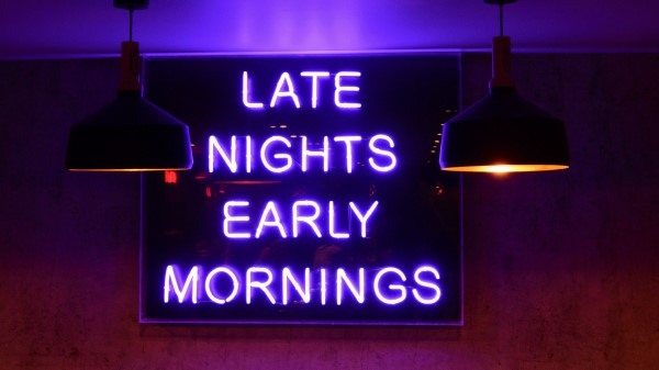 Inscription Neon Night wallpaper