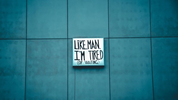 Inscription Wall Tired wallpaper