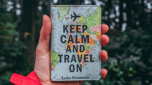 Keep Calm Travel Inscription wallpaper