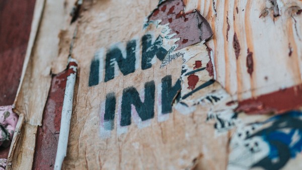 Letters Inscription Wall Wallpaper