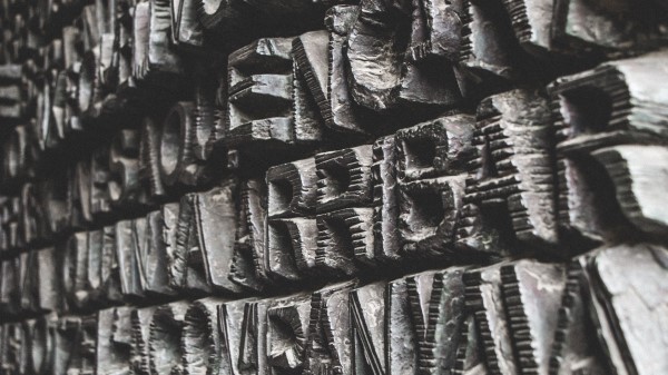 Letters Wall Relief wallpaper