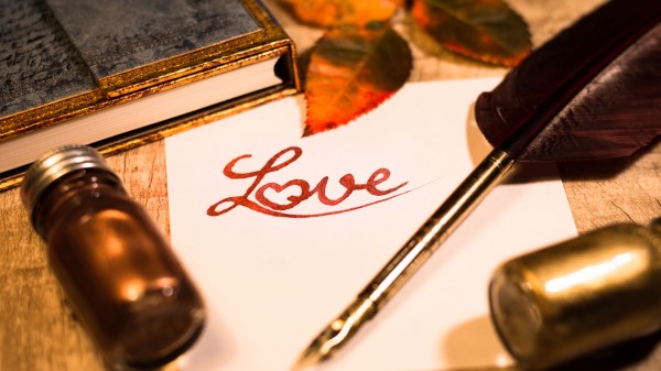 Love Words Inscription wallpaper