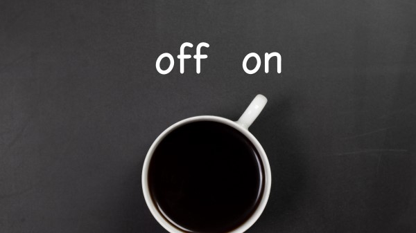 On Off Inscription Wallpaper