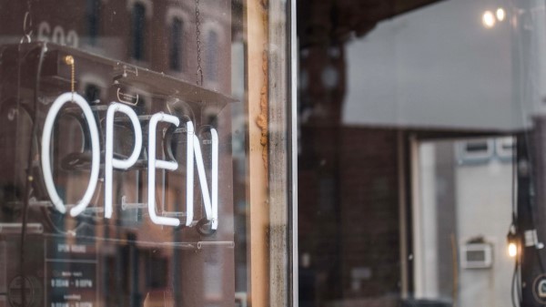 Open Inscription Neon wallpaper