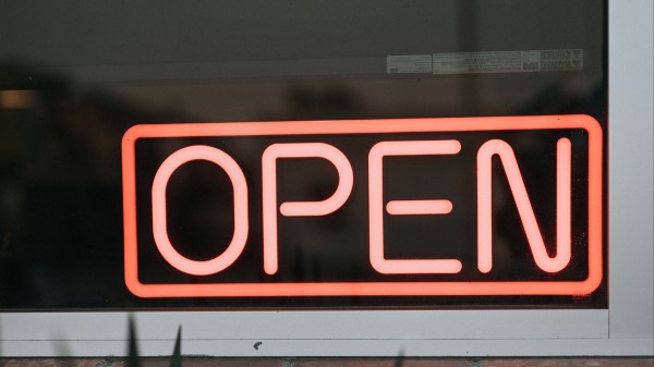 Open Neon Word wallpaper