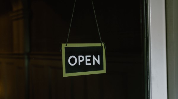 Open Sign Inscription wallpaper