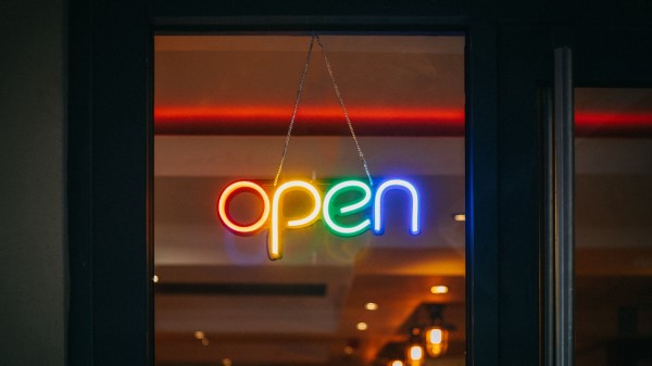 Open Word Neon wallpaper