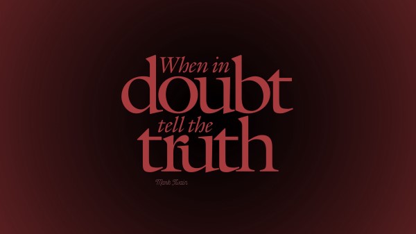 Quote Doubt Truth wallpaper