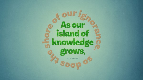 Quote Knowledge Ignorance Wallpaper