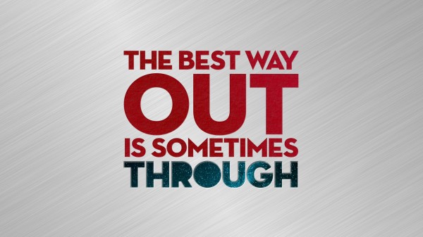 Quote Out Decision wallpaper