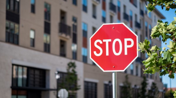 Stop Sign Pointer Image wallpaper