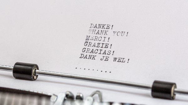 Thank You Inscription Typewriter wallpaper