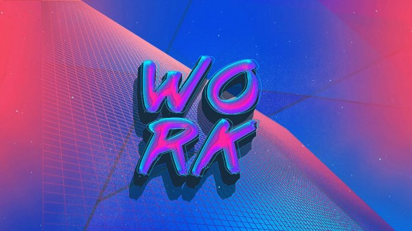 Work Inscription Letters Wallpaper