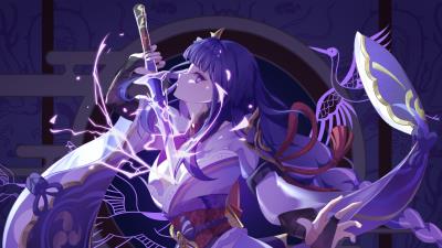 Baal Raiden Shogun Genshin Impact Video Game Wallpaper