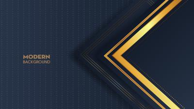 Background Stripes Vector Navy Gold Wallpaper