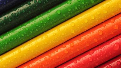 Bright Pencils In Row Wallpaper