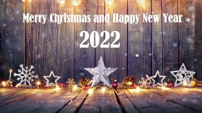 Christmas Lights Ornaments New Year 2022 Hd Wallpaper