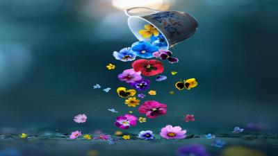 Cup Of Spring Wallpaper