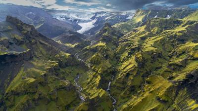Epic Glaciers And Remote Canyons In Iceland Wallpaper