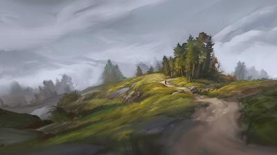 Fantasy Landscape Hd Wallpaper Wallpaper