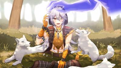 Genshin Impact Razor 4k Wallpaper Wallpaper