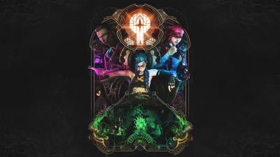 Jinx Silco Vi League Of Legends Arcane 4k Wallpaper