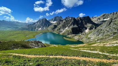 Krishansar Lake Kashmir India Wallpaper