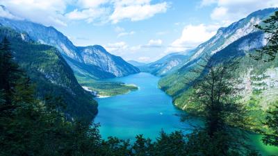 Lake Koenigssee Bavarian Alps Wallpaper