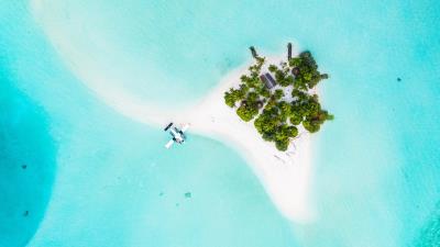 Maldives Island Aerial Wallpaper