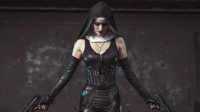 Nun With Guns Hitman 4k Wallpaper