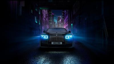 Rolls Royce Black Badge Ghost 2021 4k Wallpaper