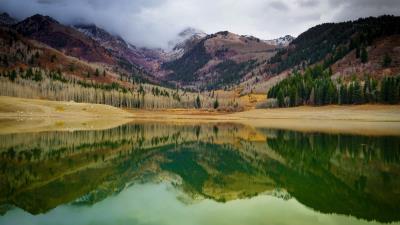 Silver Lake Flat Reservoir Utah Usa Wallpaper