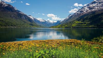 The Nordfjord At Stryn Norway Wallpaper