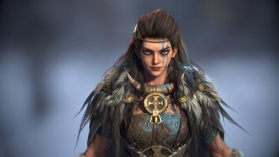 Woman Warrior Fantasy Viking 4k Wallpaper