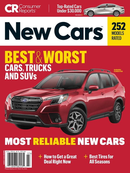 Consumer Reports Cars & Technology Guides March 2024 Free Magazines
