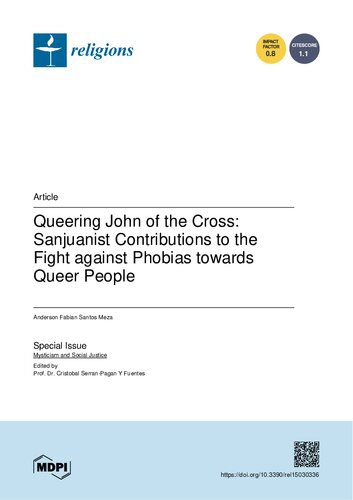 Queering John of the Cross – Sanjuanist Contributions to the Fight against Phobias towards Queer People